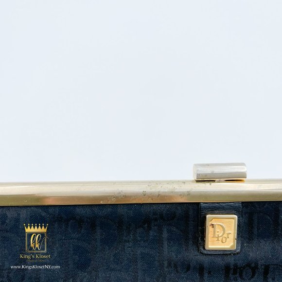 CHRISTIAN DIOR TROTTER VINTAGE KISSLOCK CLUTCH BAG - Picture 3 of 8